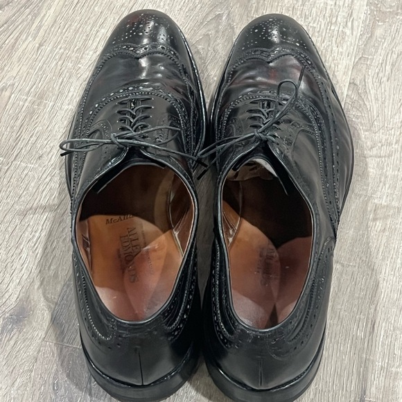 Allen Edmonds Size 14 Full Grain Black McAllister Oxford Wingtip Dress Shoe - Picture 5 of 13
